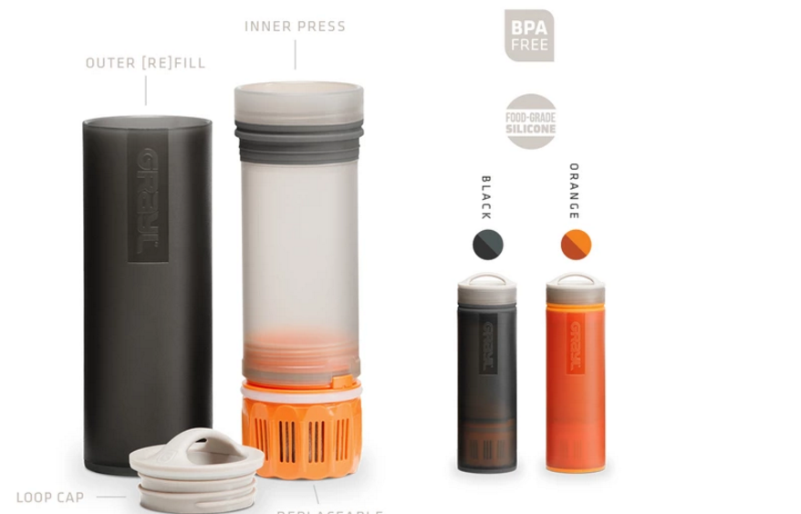 grayl water filter bottle