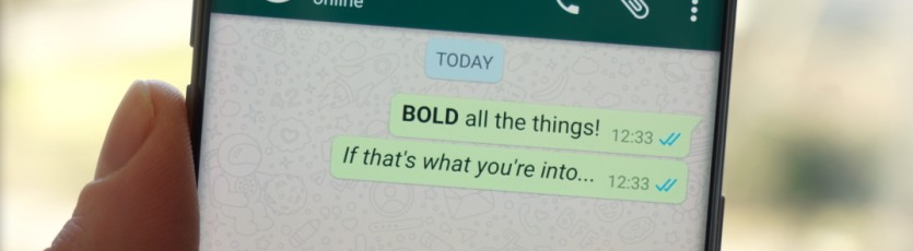 Bold and italics in whatsapp