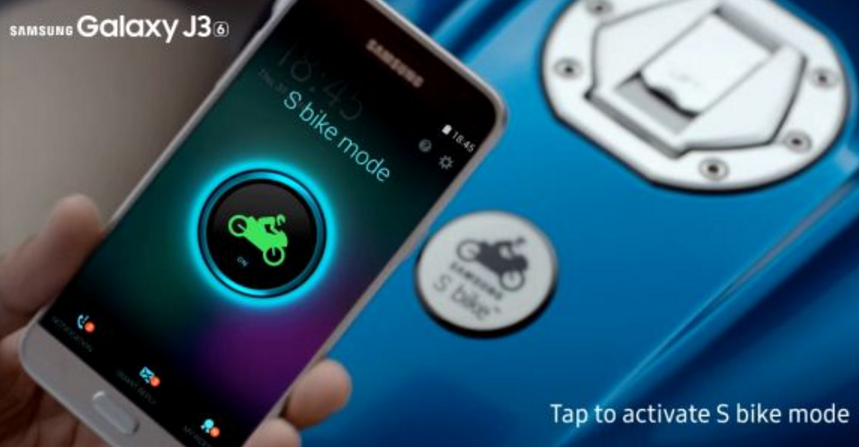 Samsung Galaxy J3 S bike mode